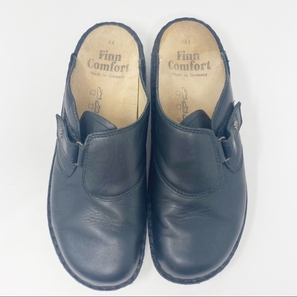 Finn Comfort Black Leather Men's Loafers - Picture 3 of 8